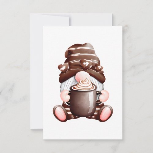 Sweet Valentine Gnome Invitation for Cocoa