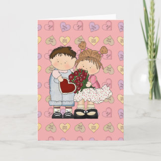 sweet valentine kids holiday card