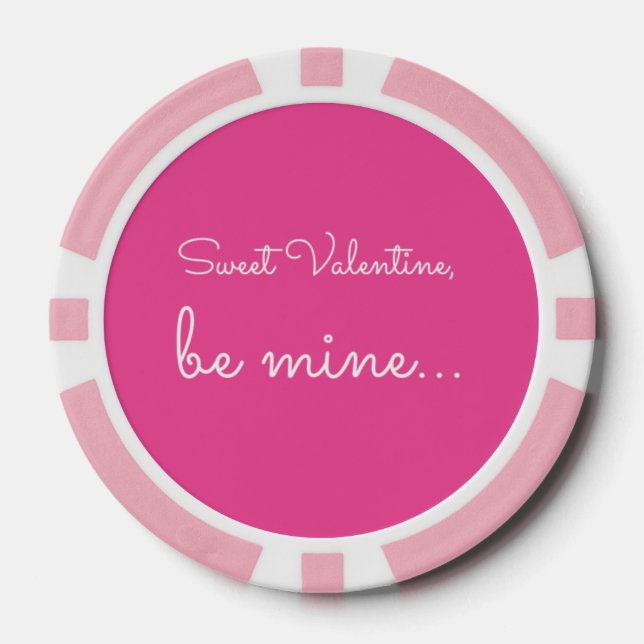 Sweet Valentine Poker Chips (Front)