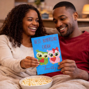 Sweet Valentine’s Day Owls for Him Cards