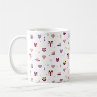 Sweet Valentine’s Love Pattern Coffee Mug