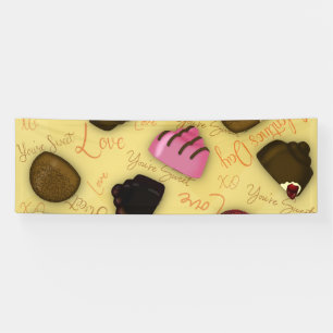 Sweet Valentine - Valentine's Day Candy Pattern Banner