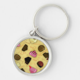 Sweet Valentine - Valentine's Day Candy Pattern Keychain