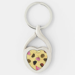 Sweet Valentine - Valentine's Day Candy Pattern Keychain