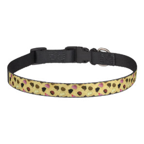 Sweet Valentine - Valentine's Day Candy Pattern Pet Collar