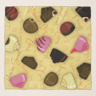 Sweet Valentine - Valentine's Day Candy Pattern Scarf