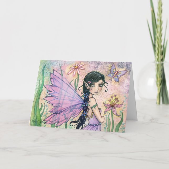 Sweet Valentine's Day Fairy Greeting Card (Front)