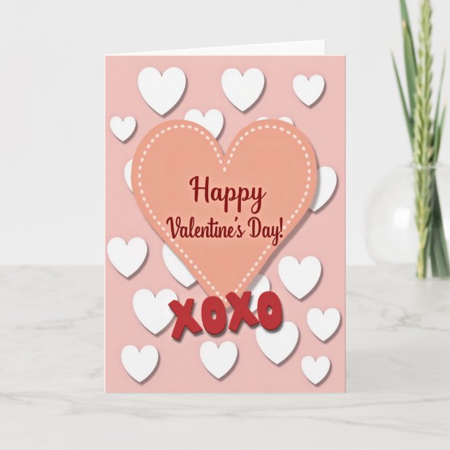 Sweet Valentines Day Heart Card (Front)