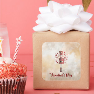 Sweet Valentine's Day Nutcracker Romantic Sticker