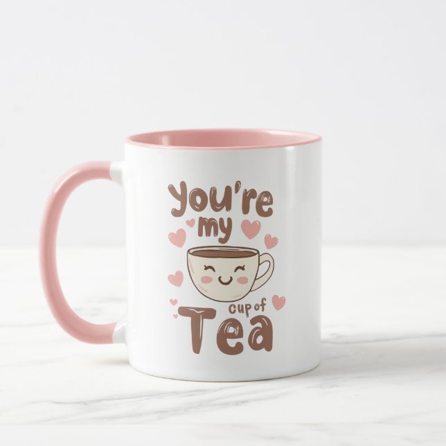 Sweet Valentine's Day Tea Lover Quote Mug (Left)