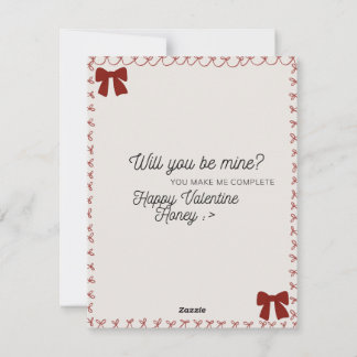 Sweet Valentine's  Holiday Card