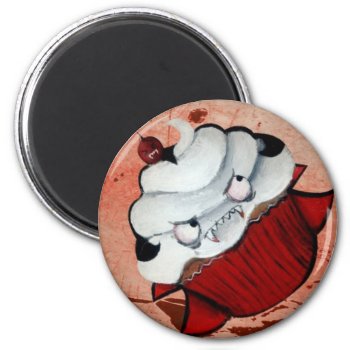 Sweet Vampire Cupcake Magnet by colonelle at Zazzle