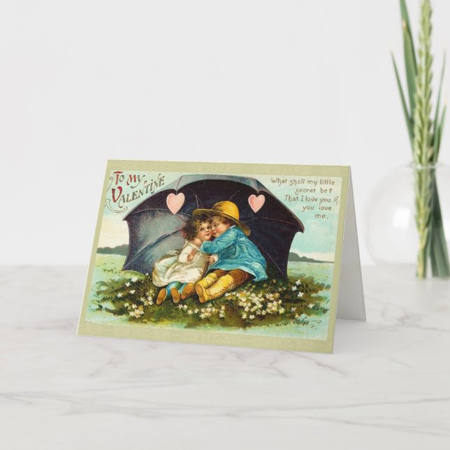 Sweet Victorian Valentine's Day Card (Front)