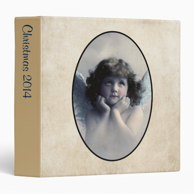 Sweet Vintage Angel Christmas Binder (Front/Spine)