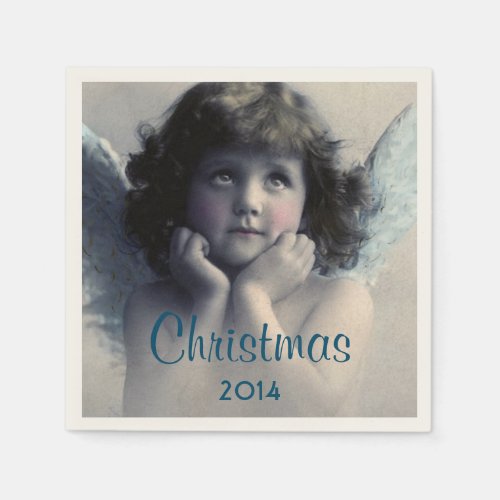 Sweet Vintage Angel Christmas Napkins