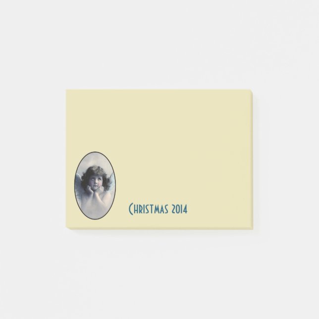 Sweet Vintage Angel Christmas Post-it Notes (Front)