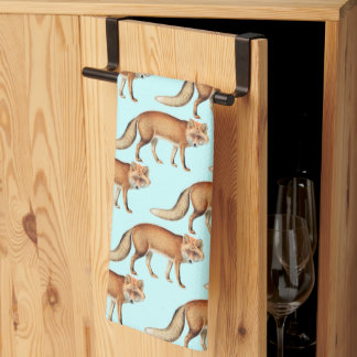 Sweet Vintage Fox Baby Shower Gifts Kitchen Towel
