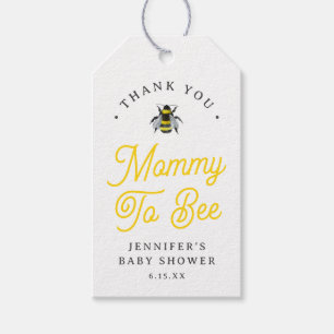 Sweet Vintage Mama-To-Bee Baby Shower Favor Tag