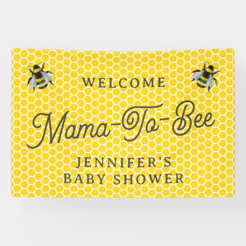 Sweet Vintage Mama_To_Bee Baby Shower Welcome Banner