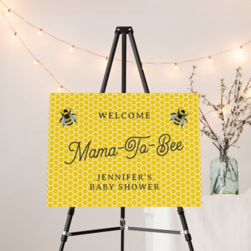 Sweet Vintage Mama To Bee Baby Shower Welcome Sign