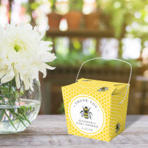 Sweet Vintage Mama-To-Bee Yellow Baby Shower Favor Boxes