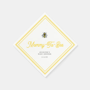 Sweet Vintage Mommy-To-Bee Baby Shower Napkins