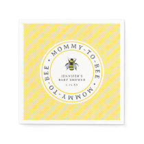 Sweet Vintage Mommy-To-Bee Baby Shower  Napkins