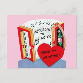 Sweet Vintage Musical Valentine's Day Love Card