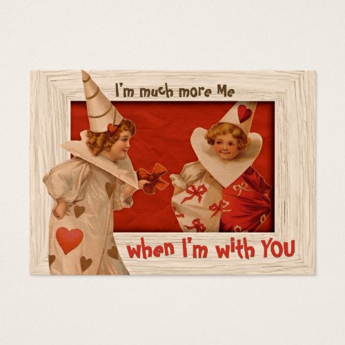 Sweet Vintage Pierrot CC0659 Valentine Gift Tag