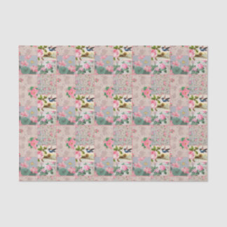 Sweet vintage wallpaper collage tissue paper