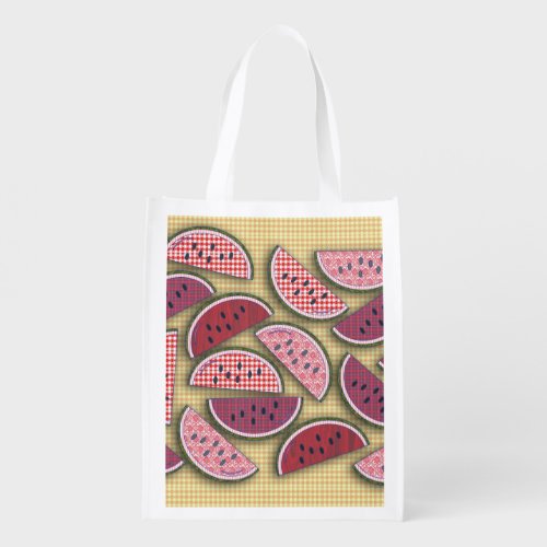 Sweet Vintage Watermelons Reusable Grocery Bag