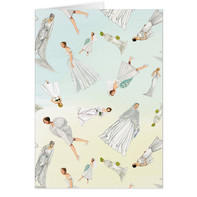 Sweet Vintage Wedding Dresses Pattern Cards (Front)