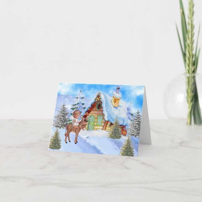 Sweet Vintage Xmas greeting card (Front)