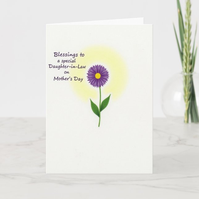 Sweet Violet Mothers Day Card (Front)