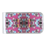 Sweet Violets And Furniture Silver Finish Money Clip