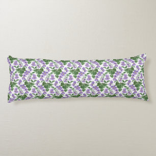 Sweet Violets Custom Floral Body Cushion