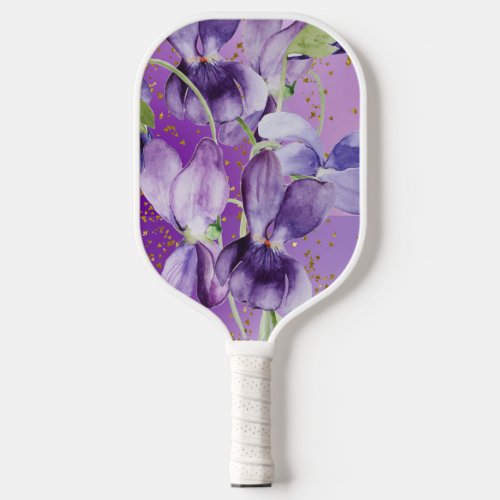 Sweet Violets Purple Pickleball Paddle