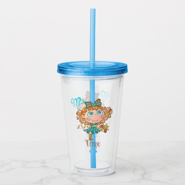 Sweet Virgo Child Acrylic Tumbler (Front)