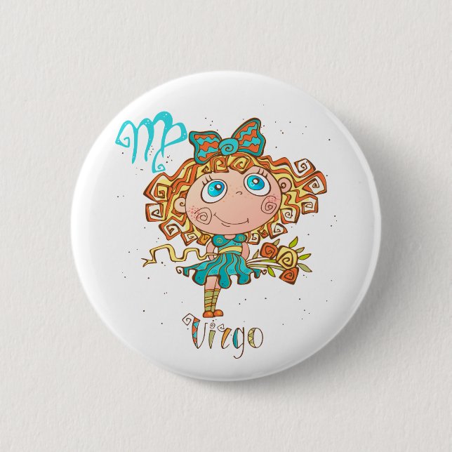 Sweet Virgo Child Button (Front)