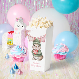 Sweet Watercolor Bunny Baby Shower Favor Boxes