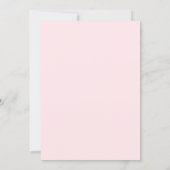 Sweet Watercolor Pink Peach Quinceanera Invitation (Back)