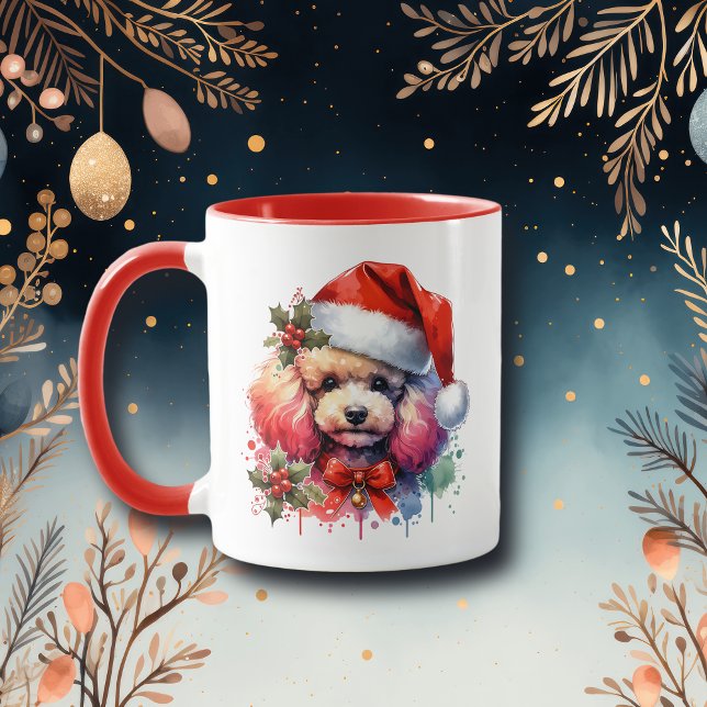 Sweet Watercolor Poodle Personalized Mug (Creator Uploaded)
