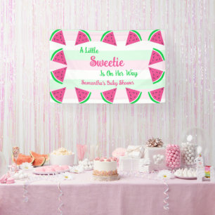Sweet Watermelon Baby Shower Banner