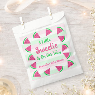 Sweet Watermelon Baby Shower Favor Bag
