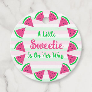 Sweet Watermelon Baby Shower Favor Tags