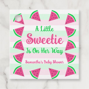 Sweet Watermelon Baby Shower Favor Tags