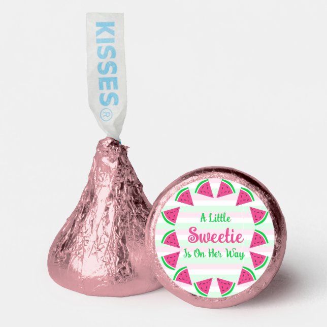 Sweet Watermelon Baby Shower Hershey®'s Kisses® (Front)