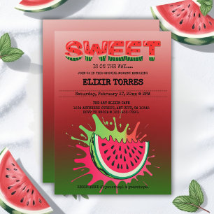 Sweet Watermelon Baby Shower Invitation