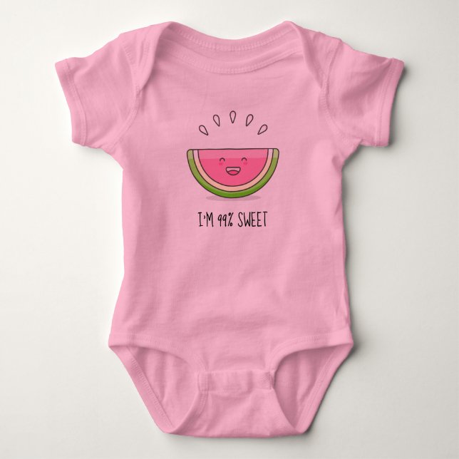 Sweet Watermelon Baby Sleeper Baby Bodysuit (Front)