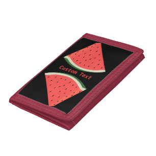 Sweet Watermelon Funny Wallet with Custom Text